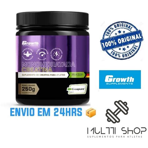 Creatina Creapure® 250g Growth Supplements 100 Original Escorrega O Preço