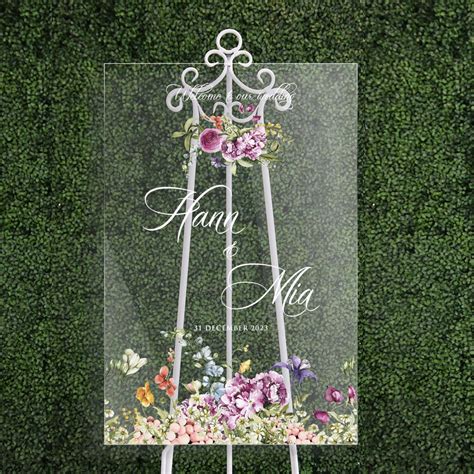 Acrylic Wedding Signage - Paperose Wedding