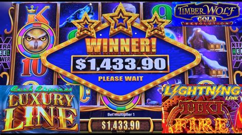 JACKPOT HANDPAY CASH EXPRESS LUXERY LINE TIMBER WOLF GOLD REVOLUTION