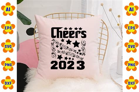 Cheers 2023 Graphic by I.DESIGN4U · Creative Fabrica