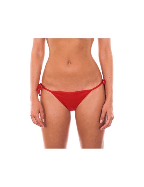 Red Side Tie Tanga Bikini Bottom Red Lacinho Brand Brazilian Bikini Shop