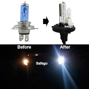 H4 HID Xenon Conversion Kit Safego 9003 Hi Lo HID Headlight Lights