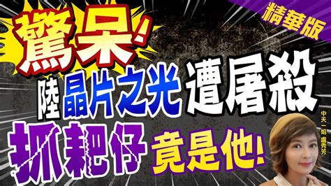 【盧秀芳辣晚報】抓到了 陸晶片之光遭針對 抓耙仔竟是 美半導體巨頭 Ctinews 精華版 中天新聞網