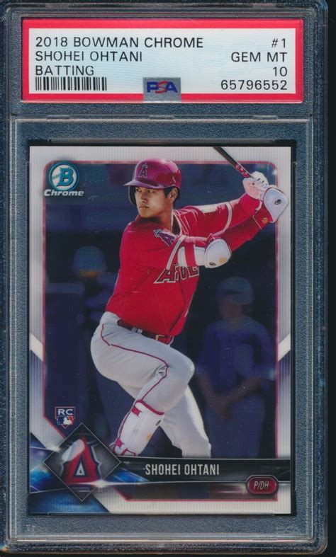 Psa Shohei Ohtani Otani Bowman Chrome Batting Angels Rookie Rc