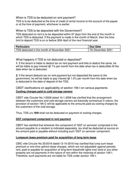 PPT TDS On Rent Under Section 194I Limit Rate Payment TaxGyata