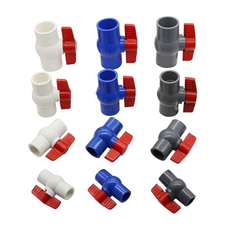 Inner Diameter 20 25 32 40mm Plastic Pvc Ball Valve Slip Plumbing Upvc Ball Valve Connector For