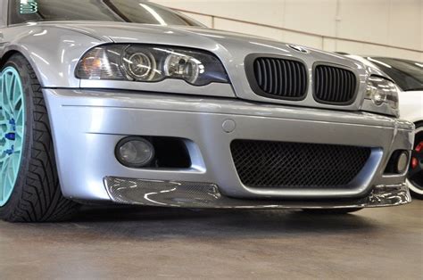 Bmw E46 M3 Csl Style Carbon Fiber Front Lip Spoiler Carbon Fiber Bmw