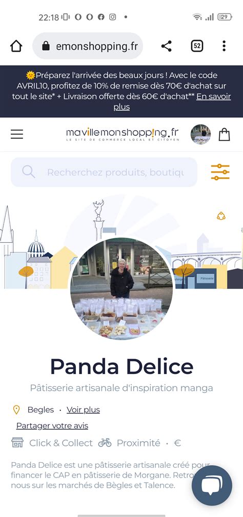 Panda Délice est sur ma ville mon shopping Panda Délice