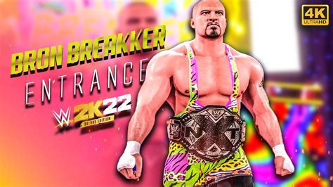 Wwe 2k22 Bron Breakker Entrance NXT Champion Wwe ThunderDome