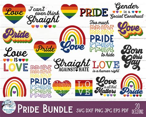 Lgbtq Pride Svg Bundle Gay Pride Svg Lgbtq Bewusstsein Etsyde