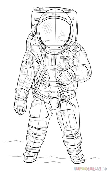 C Mo Dibujar Un Astronauta Tutorial De Dibujo Paso A Paso