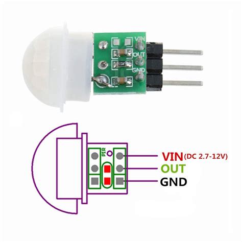 Hc Sr312 Mini Pir Motion Sensor Indoor Human Sensing Module Pyroelectric Infrared Ir Distance