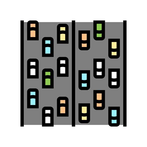 freeway road color icon vector illustration  vector art  vecteezy