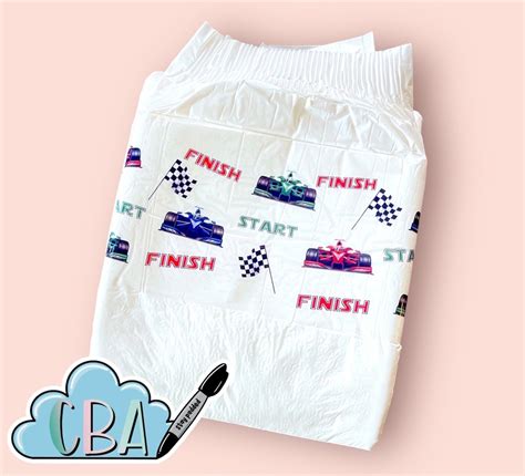 Abdl Clear Premium Diaper Tapes Vintage Race Cars Etsy