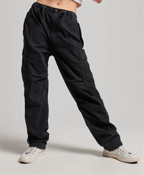 Womens Parachute Grip Pants In Black Superdry Uk