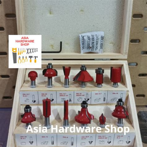 Jual Mata Profil Kayu Set Pcs Mata Router Trimmer Bit Set Pc