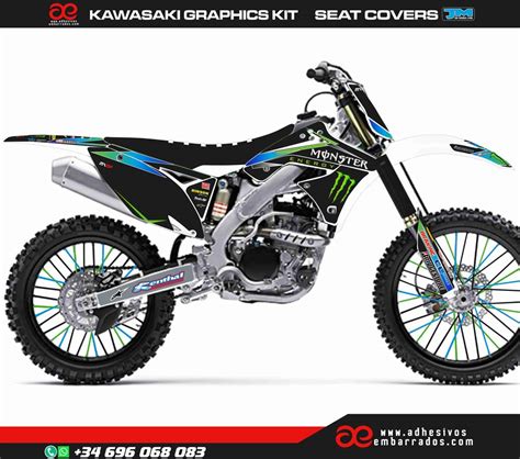 Kit D Co Kawasaki Kxf Adhesivosembarrados