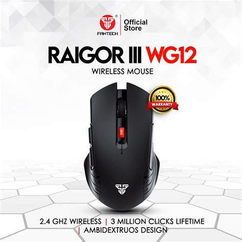 Fantech Raigor Iii Wg Ghz Wireless Mouse Ambidextrous Design