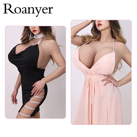 Roanyer Silicone Bodysuit With S Cup Breast Form Fake Vagina Suit