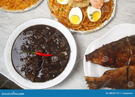 Freshly Cooked Filipino Food Called Dinuguan Stock Image - Image of ...