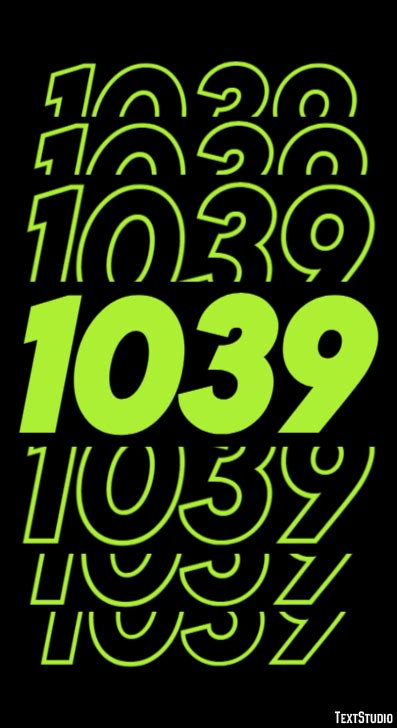 1039 Text Effect And Logo Design Number