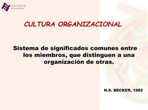 Cultura Organizacional Ppt