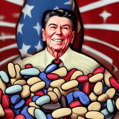 Ronald Reagan Jelly Bean Graphic Creative Fabrica