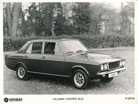 Hillman Hunter GLS Sedan, press photo, UK | British cars, Classic cars, British motors