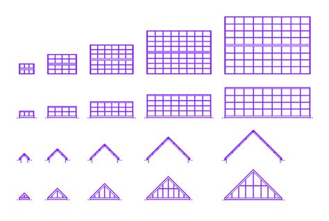 Skylight Pitched Double Degree Dimensions Drawings