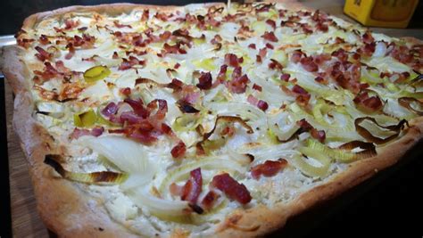 Flammkuchen Mit Lauch Und Schinken Von Nudili Chefkoch De