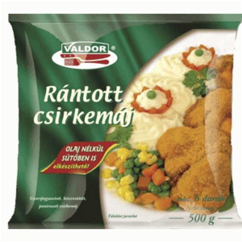 Valdor Rántott csirkemáj panírozott félkész termék 500 g Webáruház 0