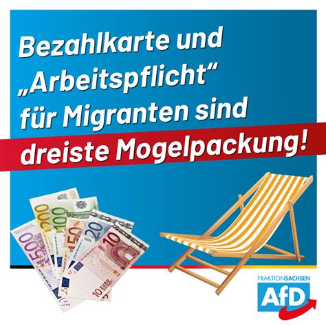 Bezahlkarte und Arbeitspflicht für Migranten sind dreiste