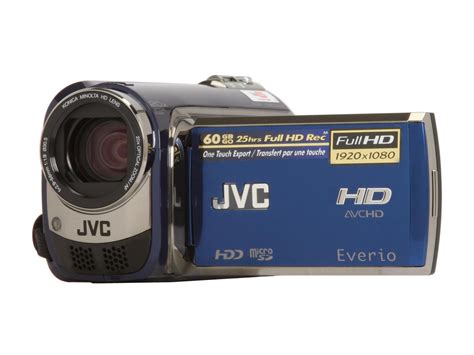 Jvc Everio Gz Hd300 Blue 141 305 Mp Cmos 27 123k 20x Optical Zoom