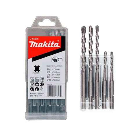 Jogo de Brocas Sds Plus 5 peças D61678 Makita