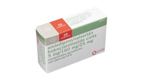 Amlodipino Valsartan Hidroclorotiazida Cinfa Mg Mg Mg Comprimidos