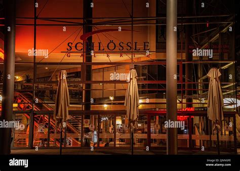 Picture Of The Shop Window Of The Schloessle Galerie Pforzheim At Night