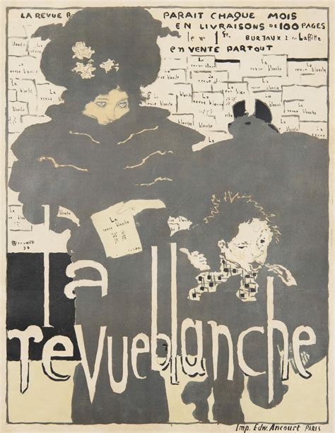 French Vintage Advertising Poster Revue Blanche By Pierre Bonnard