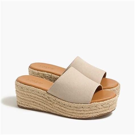 J Crew Factory Espadrille Wedge Mules For Women Espadrilles Wedges