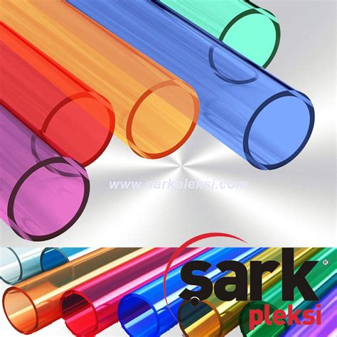 Acrylic Plexiglass ColoredTube Şark Pleksi