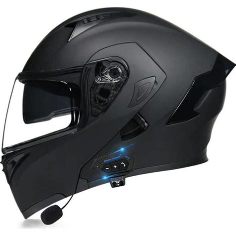 Rumocovo Casque Moto Modulable Bluetooth Int Gr Casque De Moto Homme