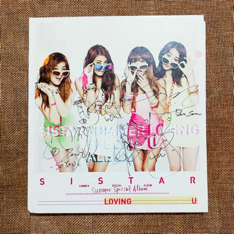 Jual Sistar Loving U Album Signed Album Real Shopee Indonesia