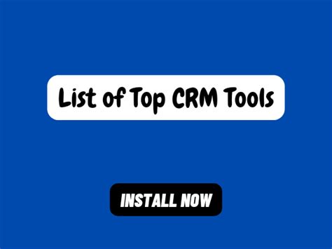 List Of Top Crm Tools