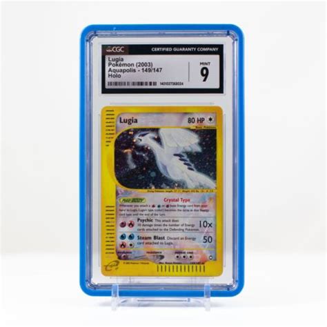 Pokemon Lugia Crystal Holo Pokemon Aquapolis Cgc Mint