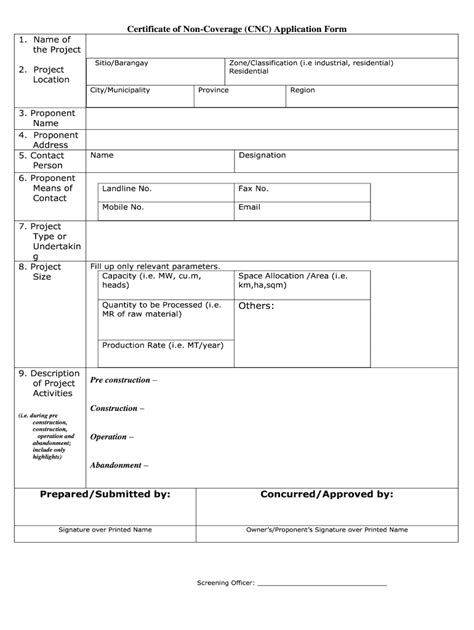 Cnc Online Application Fill Online Printable Fillable Blank