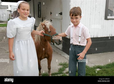 Indiana Shipshewana Amish Farm Tour Banque De Photographies Et Dimages