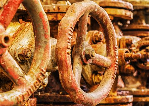 Free picture: rust, metal, iron, object, valve, steel, factory, industry