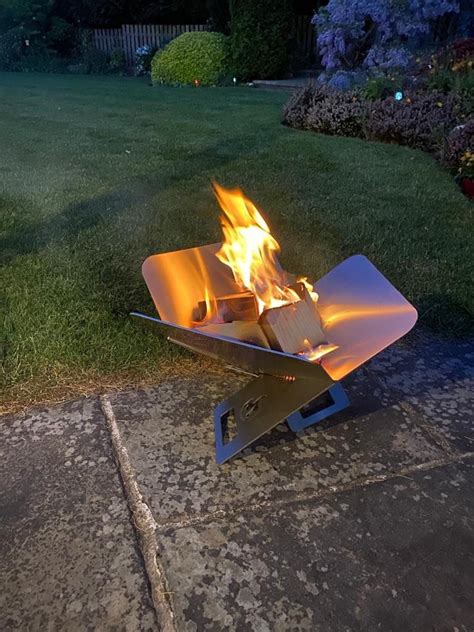 Steel Outdoor Flat Pack Firepit Fire Pit Collapsible For Etsy