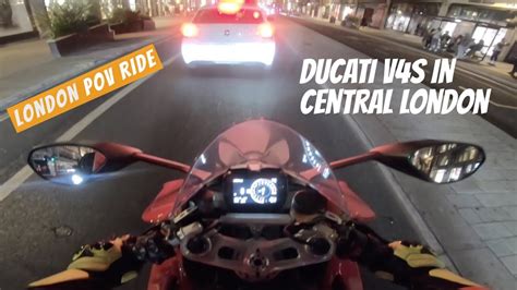 Riding My Ducati Panigale V4s In Central London Pov Youtube