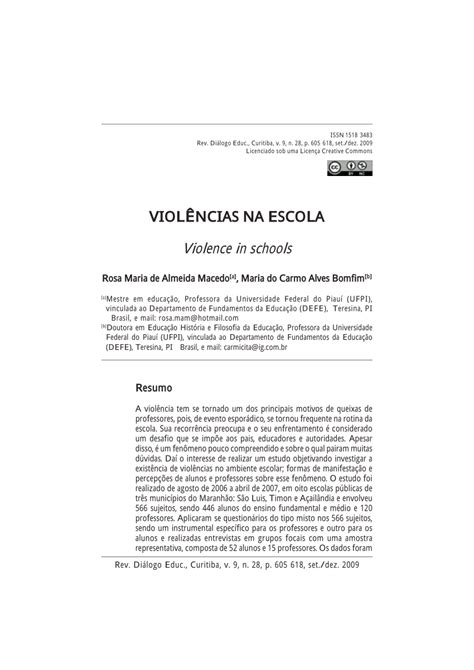 Pdf Viol Ncias Na Escola