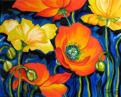 Poppies Painting By Marcia Baldwin Fine Art America